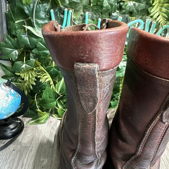 Vintage W.C. Russell Moccasin Hunting Boots 9350 Men’s 10.5 D 14” Tall Claws